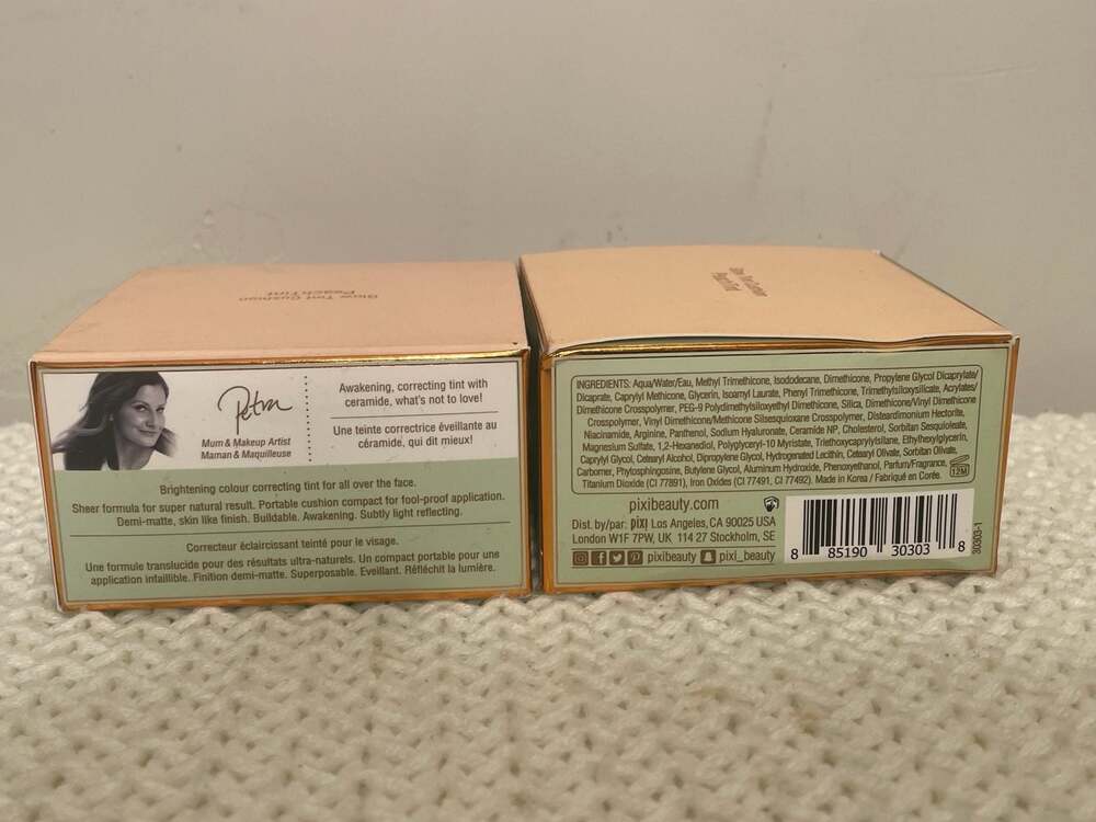 Pixi Glow Tint Cushion PeachTint Brightering Color Corrector 2-Pack